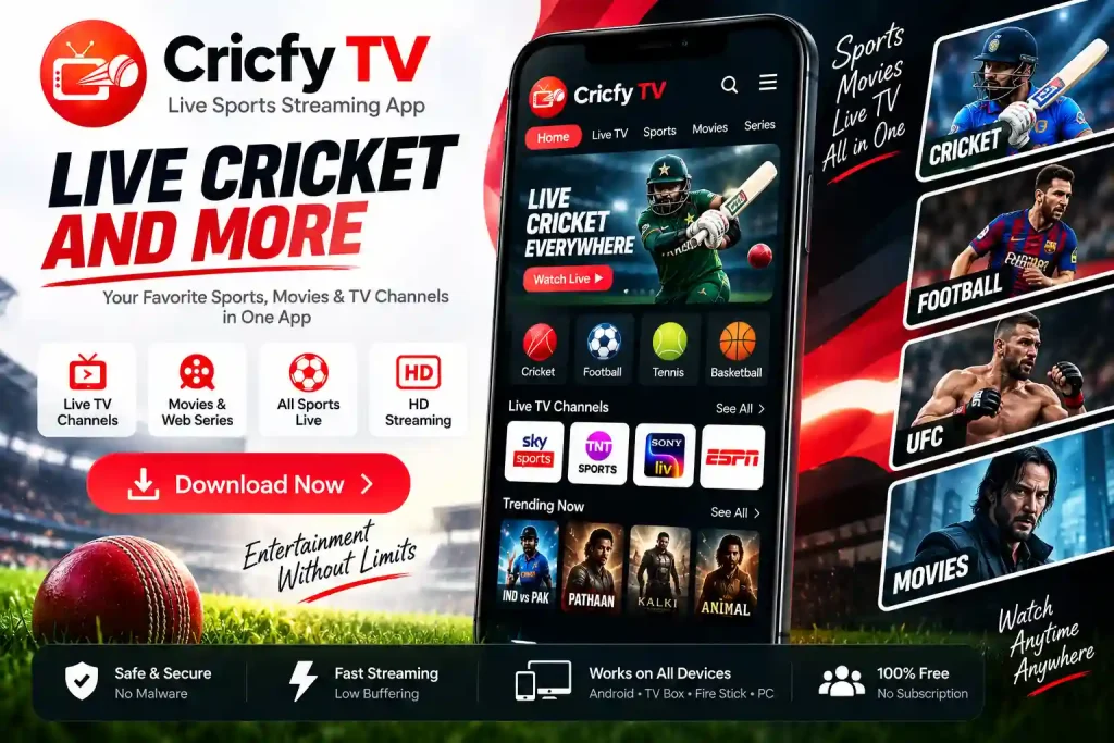 crickyfy tv app apk